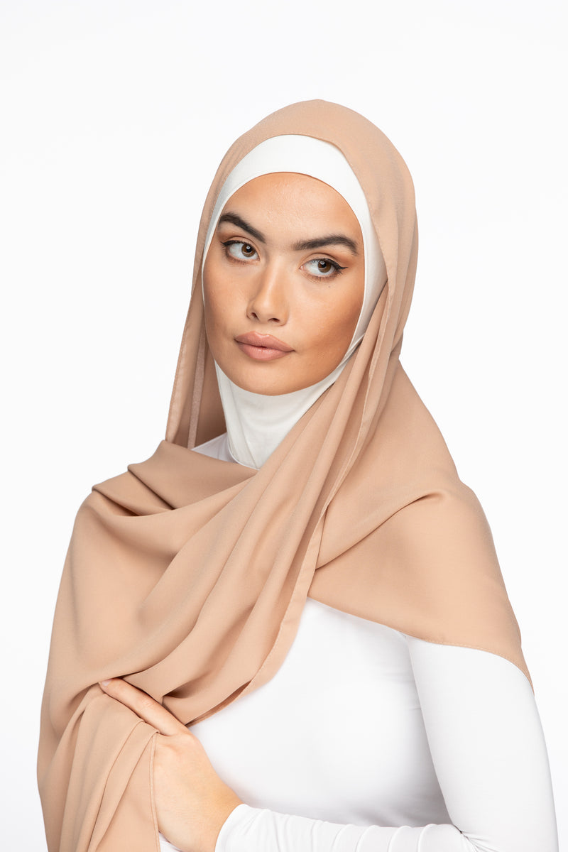 Crêpe Hijab - Toffee
