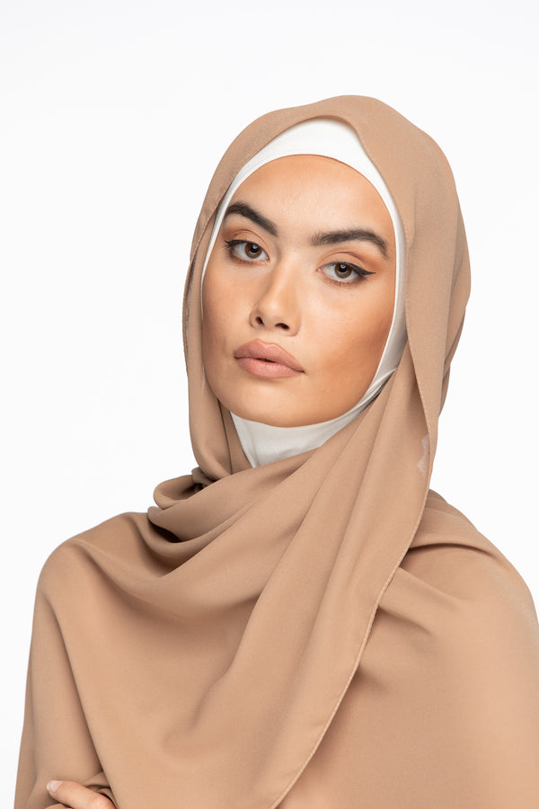 Crêpe Hijab - Mocha