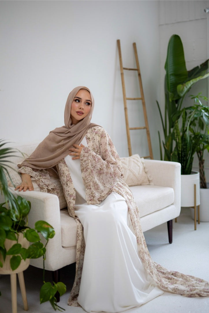 Jasmine Floral Kimono - Blush