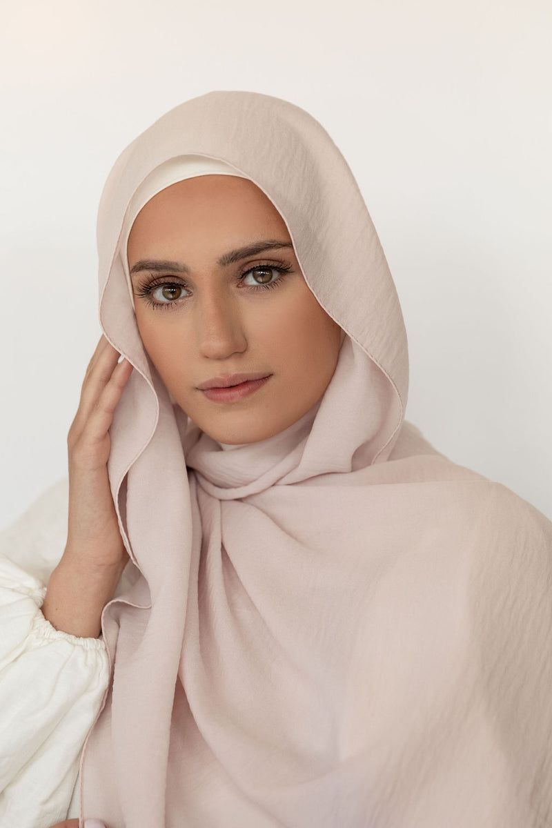 Morning Frost Crinkle Georgette Hijab